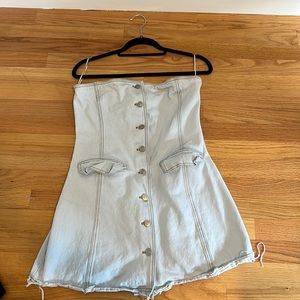 Denim mini dress